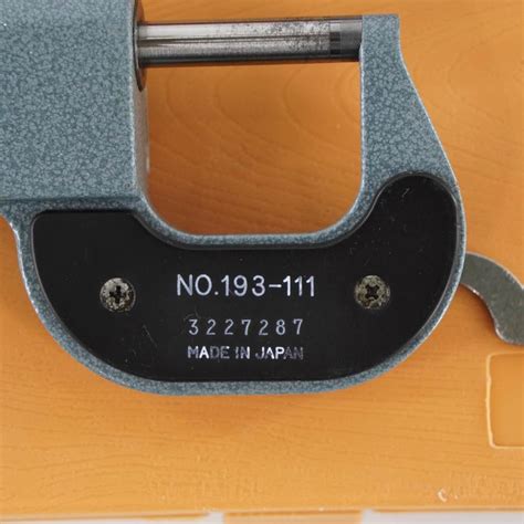 Dw Used Mitutoyo B M Micrometer