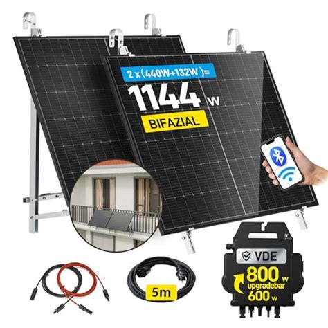 Eppsolar® 880w Balkonkraftwerk Bifazial Komplettset