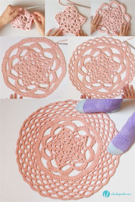 Round Rug Free Crochet Pattern Written Instructions And Video