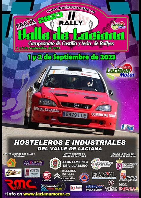 Cartel Valle de Laciana 2023 Escudería Laciana Motor