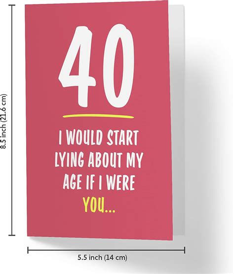 40th Birthday Card For Him Her 40th Anniversary India Ubuy