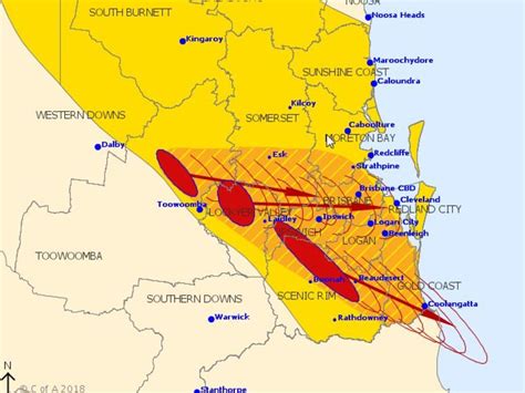 Qld Weather Forecast Severe Thunderstorm Warning Issued For Southeast Au — Australia