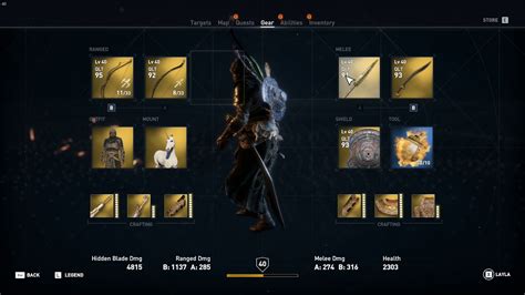 Assassin S Creed Origins Skills And Gear Used To Beat Lvl Phylakes