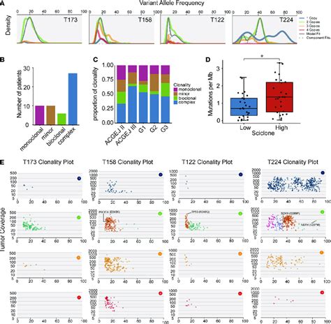 The Clonal And Subclonal Architectures Inferred In Our Acgej Samples