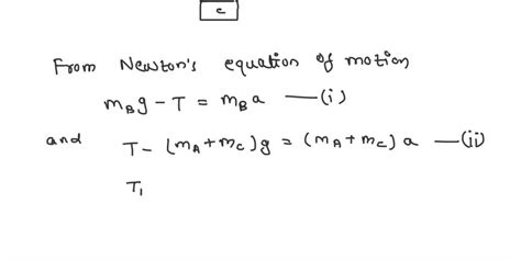 Solved Two N Weights A And B Are Connected By A Massless String