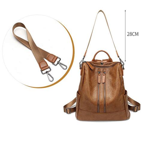 Sac Dos Antivol Femme Facile Porter Sac En Cuir Souple D Contract