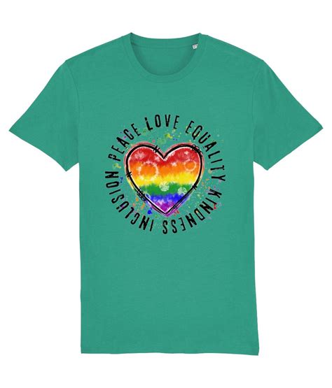 Pride Shirt Rainbow Heart Pride Shirt Lgbtq Shirt Equal Rights