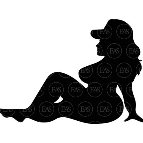 Thick Sexy Curvy Mudflap Guy Svg Trucker Guy Svg Fat Chubby Etsy Canada