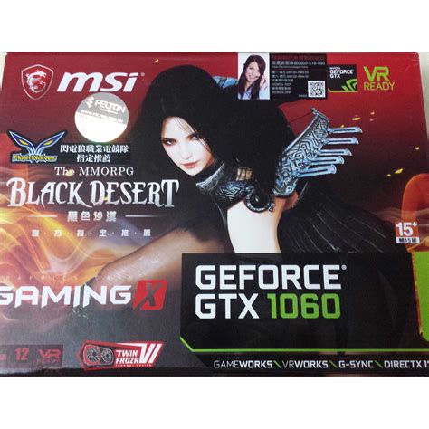 MSI GeForce GTX 1060 GAMING VR X 6G 電腦科技 手提電腦 Carousell