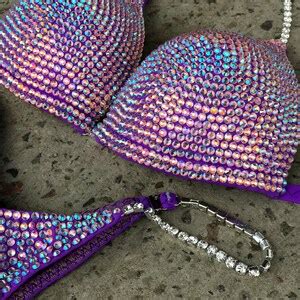 Competition Bikini Set Rhinestone Fitness NPC IFBB WBFF Figure