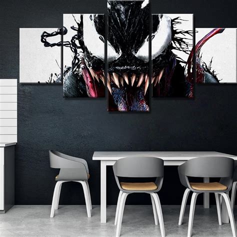 Venom 9 Movie 5 Panel Canvas Art Wall Decor Canvas Storm