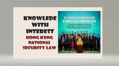 Hong Kong National Security Law Youtube