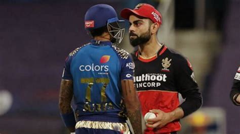 Mi Vs Rcb Virat Kohli Vs Suryakumar Yadav But He Walk Away Like Gentlemen Video 2020 Youtube