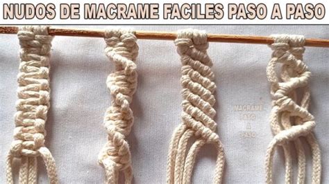 Guía básica de nudos de macramé técnicas imprescindibles para