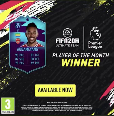 Fifa 20 Sbc Aubameyang Potm Di Settembre Della Premier League