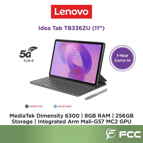 Lenovo Idea Tab 11 inch TB336FU MediaTek Dimensity 6300 8GB 256GB