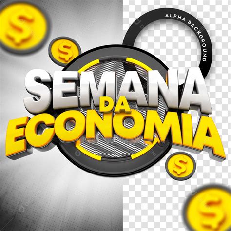 Selo 3d Para Composição Semana Da Economia Psd [download] Designi