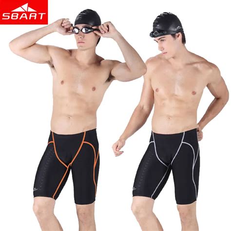 Sbart Men Swimwear Trunks Sharkskin Aussie Shorts 2015 Brand Plus Size