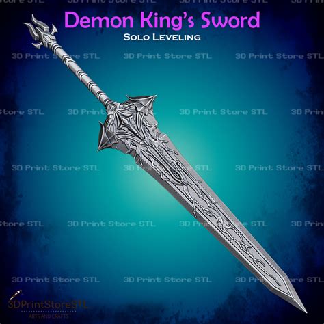 3d File Demon King Sword Cosplay Solo Leveling Stl File 3d Print