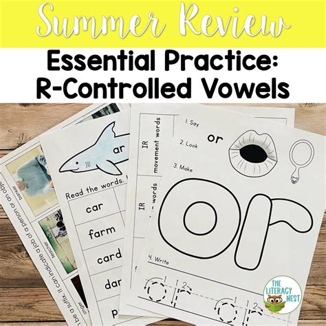 Summer Review R Controlled Vowels Phonics Packs Activities