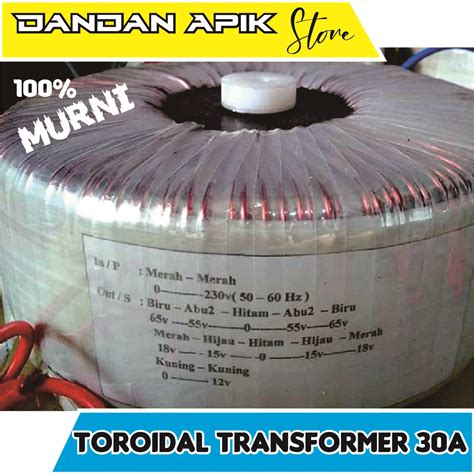 Toroidal Transformer A Trafo Donat Menggunakan Kawat Tembaga Murni