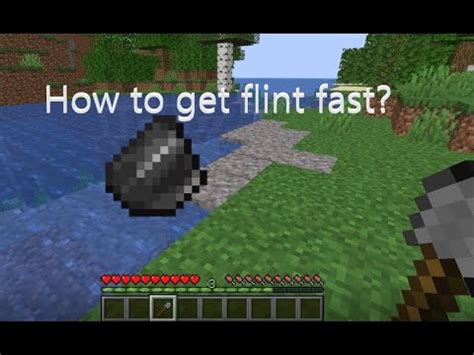 How To Get One Flint As Fast As Possible In Minecraft Youtube