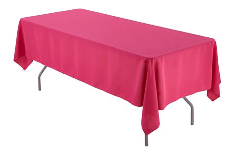 60 X 126 Inch Rectangular Fuchsia Tablecloth Polyester Etsy