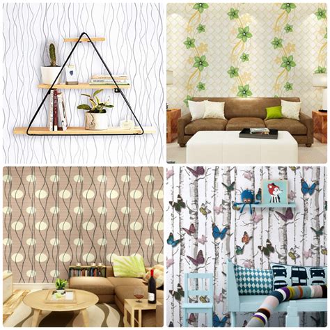 Jual Wallpaper Stiker Dinding Motif Ulir Bunga Kupu Kupu Wallsticker