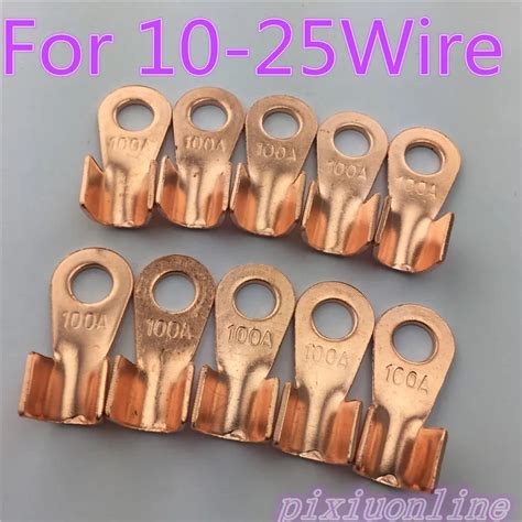 Pcs Circular Splice Terminal A Mm Dia Copper Wire Naked Connector