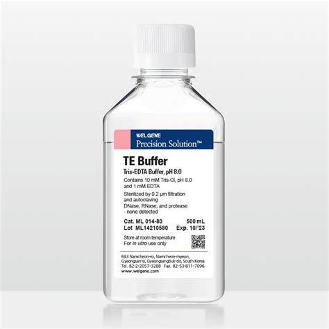 Te Buffer Ph 80 Ml014 80 Welgene