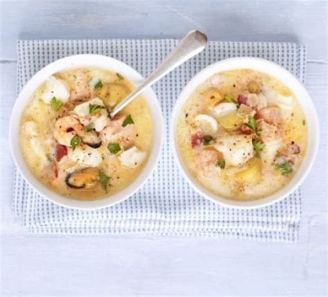 Simple Seafood Chowder Recipe Bbc Good Food