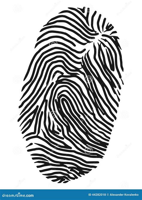 Fingerprint Stock Vector Illustration Of Press Finger 44282018