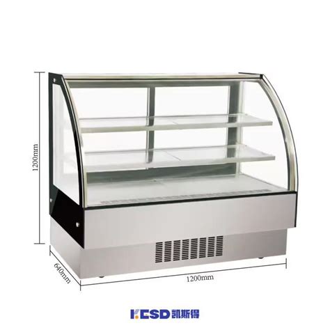 High Quality Curved Glass Bakery Cake Display Cabinet Showcase China