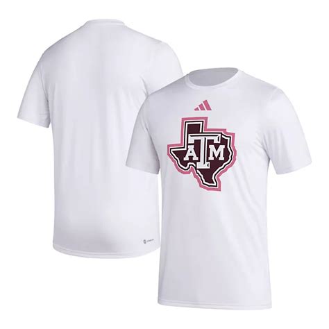 Adidas Texas Am Aggies Pregame Aeroready T Shirt Academy