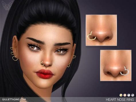 The Sims 4 Piercings Nose Ring Cc Snootysims Images And Photos Finder