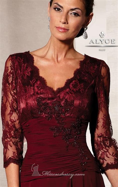 Burgundy Mother Of The Bride Dresses With Sleeves Google Search Dev