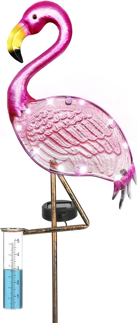 Lewisandwayne 43 Solar Heron Rain Gauge Outdoor Decorative