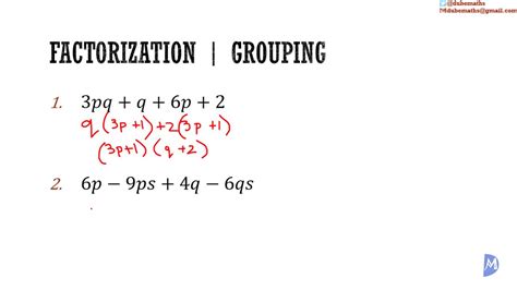 Factorization By Grouping Worksheet Factoring Factors Factor