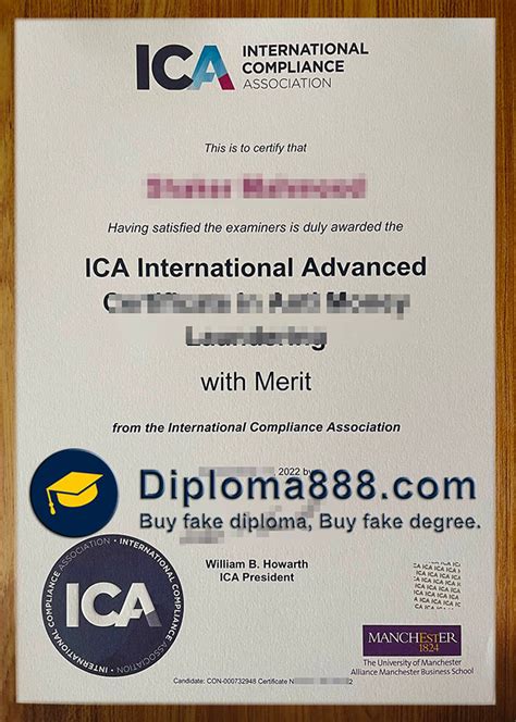 I want to order ICA International Advanced fake certificate.