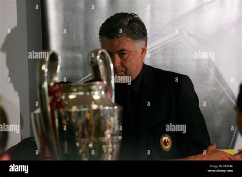 Carlo Ancelotti Champions League Trophy Hi Res Stock Photography And