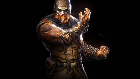 Wallpaper Mortal Kombat Karakter Scorpion Video Game 1920x1080 Enlightenment 1158231