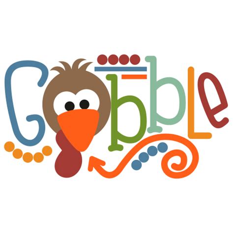 Gobble Turkey Boy Svg Gobble Turkey Boy Vector File Gobble Turkey Boy Thanksgiving Svg Cut