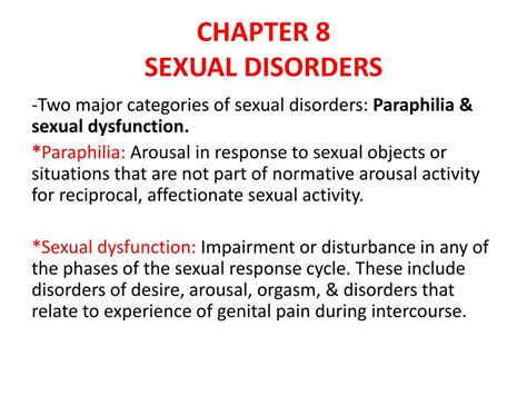 Ppt Chapter 8 Sexual Disorders Powerpoint Presentation Free Download Id 2939986