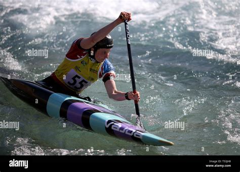 Eilidh Gibson In Action During The Women Canoe Single C1 Competition