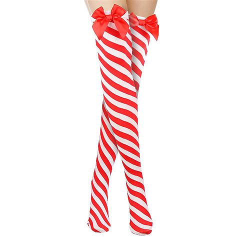 Peppermint Candy Cane Socks Red And White Striped Christmas Holiday