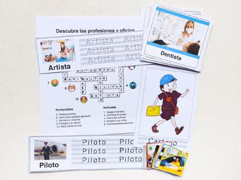 Profesiones Y Oficios Flashcards Actividades En Espa Ol Tpt