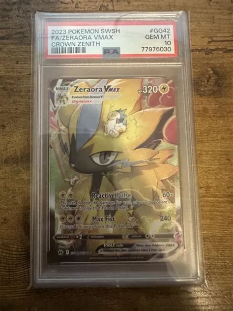 Pok Mon Tcg Zeraora Vmax Crown Zenith Galarian Gallery Gg Gg