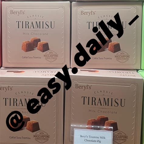 Jual BERYLS BERYL S CLASSIC TIRAMISU ALMOND MILK CHOCOLATE WHITE GREEN