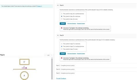Solved Part A Two Closed Loops A And C Are Close To A Long Chegg