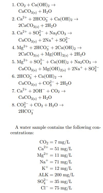 Solved 1 CO2 Ca OH 2 CaCO3 S H2O 2 Ca2 2HCO3 Ca OH 2 Chegg